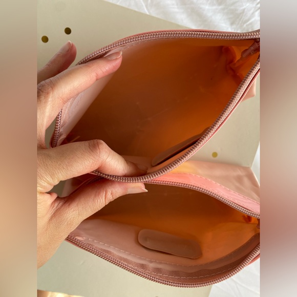 Set of two make up cosmetics bag pouch clutch bags VioLife Gold pink Beige New - Picture 8 of 10